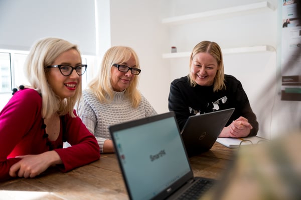 SmartPA Team Members Emma, Patsy and Bailey