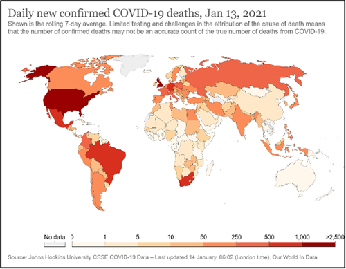 daily new confirmed covid-19 deaths january 2021
